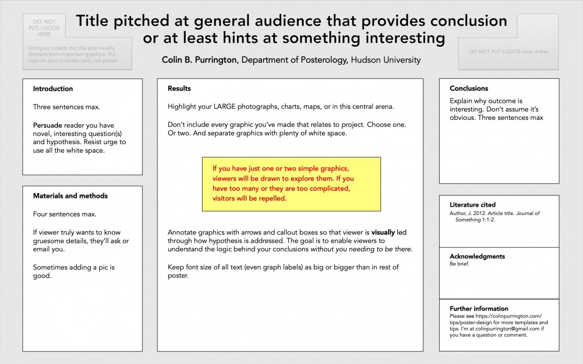 create a poster in powerpoint for a poster conference (mac or pc)